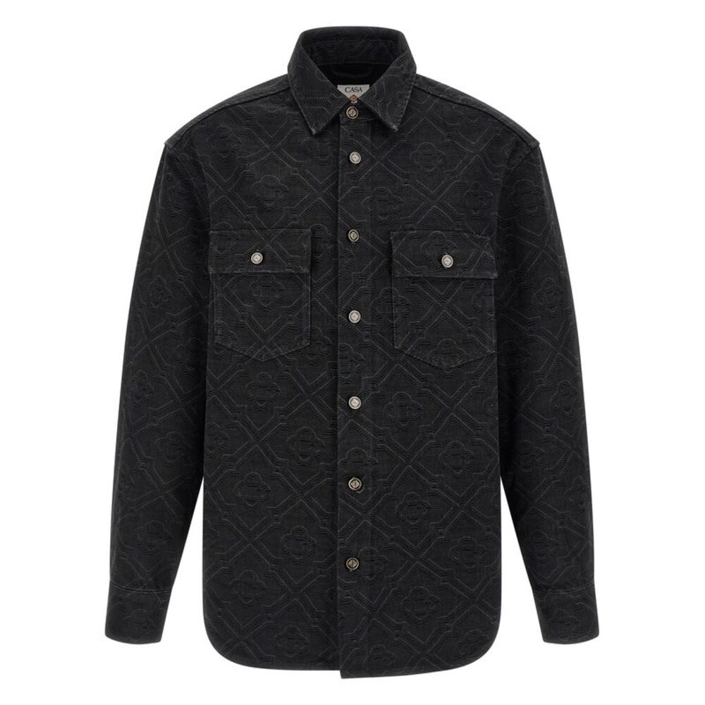 Casablanca Black Cotton Men's Blouse